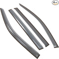 Car Window Rain Guard | Outside Mount Visors Auto Side Window Deflectors | Windows Visor Rain Shields Compatible with 2014-2016 Toyota Highlander | 4 Pcs Set, LGWV2-849, Light Tinted