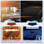 Car Windshield Sun Shade Compatible with Toyota 4Runner 2010-2025,Oxford Cloth Sun Shade for Car Windshield with Foldable Design,Essential Windshields Cover Suns Shades with Storage Bag