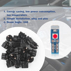 20PCS Car LED Dash Lights - Super Bright Instrument Cluster Light Bulbs with T5 37 74 LED Bulbs & Twist Lock Socket - Universal 12V L-ED Lights for Car Interior Accessories (Red)