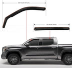 Side Window Deflectors for Toyota Tundra Crew Max 2022-2026 Window Visors Rain Guards, Vent Shade for Fresh Air, Rain & Snow Protection, Wind Noise Reduction-4PCS