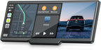 9.26'' Carplay Screen with 2.5K Dash Cam and 1080P Backup Camera | Portable Wireless Car Play Android Auto, Upgrade Navigation, Mirror Link, Voice Control, Hands-Free for iOS 11+ Android 11+