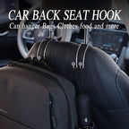 Auto Hooks Bling Car Hangers Organizer Seat Headrest Hooks Strong and Durable Backseat Hanger Storage Universal for SUV Truck Vehicle 2 Pack (Gey)