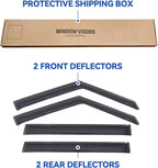 Window Visors Rain Guards Shield for 2009 2010 2011 2012 2013 Kia Soul, Out-Channel Window Vent Wind Deflectors Visors Shades for 09-13 Soul