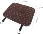 Car Seat Kick Protector Pad 17.32X13.77 Inch Back Mat with Storage Pocket Anti-Kick Backseat Protector for Kids Auto Interior