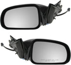 2 Piece Driver and Passenger Side Mirror Assembly Set Electric Adjustment Non-Heated No Memory Black Compatible with 2004-2008 Pontiac Grand Prix GM1320279 GM1321279