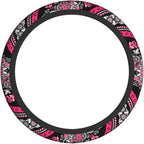 Boho Car Steering Wheel Cover Auto Accessories Universal 15 Inch Non-Slip Neoprene for Women Cute Automotive SUV Van Truck Wheel Protector