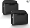 2Pcs Car Side Pocket Organizer, Universal Leather Mini Storage Bag for Cell Phone, Wallet, Key, Glasses, Multifunctional Car Organizer Accessories for Car Seat, Door, Window, Console, 7*4.3*2.2inch