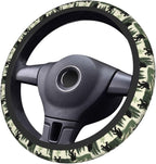 Bigfoot Forest Camping Mountains Retro Steering Wheel Cover Car Accessories Cute for Women Girls Girly Universal 15 Inch Neoprene Auto Interior Decor Anti Slip Car Truck Protector