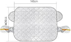 Car Windshield Snow Cover for Toyota Sienna 1998–2025 2026 XL40, Heavy-Duty Anti-Frost Snow Ice Guard, Sun & Rain Resistant All-Weather Windshield Protection Cover,148cm*115cm