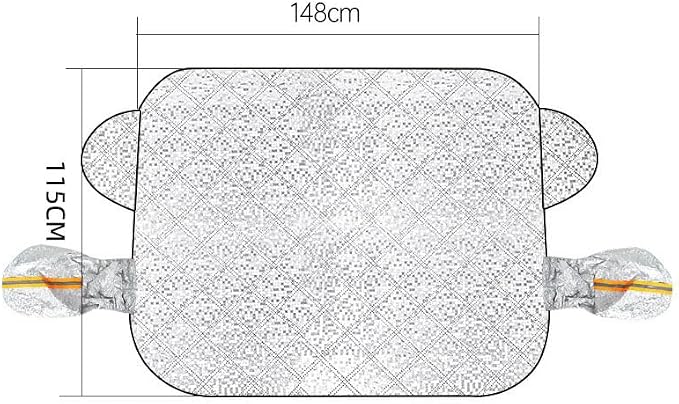 Car Windshield Snow Cover for Toyota Sienna 1998–2025 2026 XL40, Heavy-Duty Anti-Frost Snow Ice Guard, Sun & Rain Resistant All-Weather Windshield Protection Cover,148cm*115cm