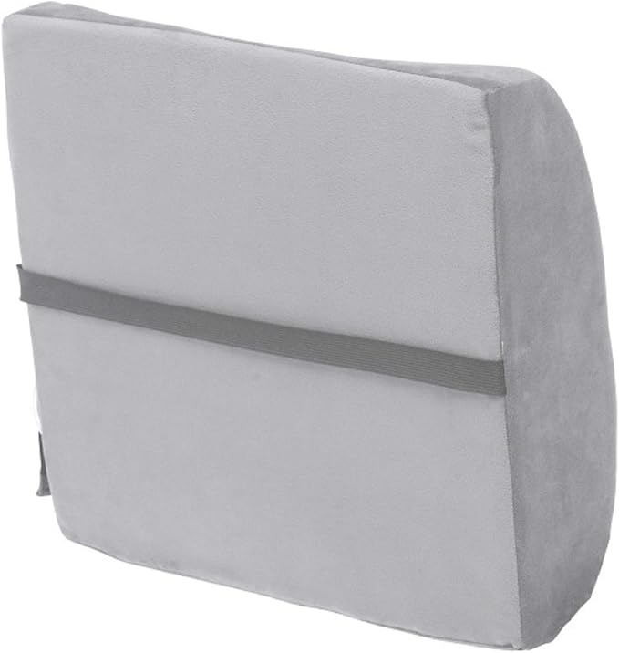 Comfort Touch Heated Lumbar Support Cushion, Gray