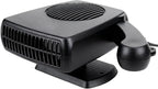 Car Heater 12V, 2 in 1 Portable Car Heater for Vehicle Fast Heating Quickly Defrost Defogger Demister Heat Cooling Fan Auto Dryer Windshield Defroster Plug in Cigarette Lighter (Black)