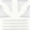 MSMJFSA 8 Pcs Clear Car Door Edge Guards, PU Bumper Protectors | Soft self-adhesive PU guards help protect car door edges from bumps and scratches; clear universal fit for cars, SUVs