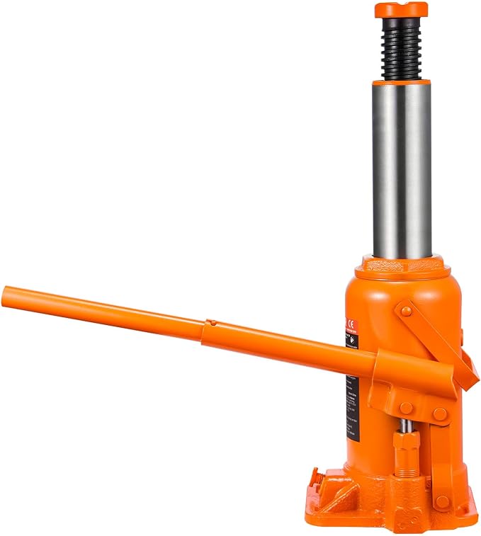 Hydraulic Bottle Jack, 20 Ton/44092 LBS All Welded Bottle Jack, 7.5-14 inch Lifting Range, with 3-Section Long Handle, for Pickup Truck, Truck, Car, RV, Auto Repair, Industrial Engineering