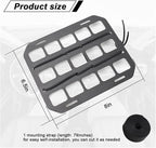 Vehicle Rigid MOLLE Panel, Headrest Organizer EDC Pouch Tool Holster, Tactical Gear Seat Back Rack Truck Equipment Mount Plate, Auto Interior Modular Storage Shelf Accessory (Headrest Panel)