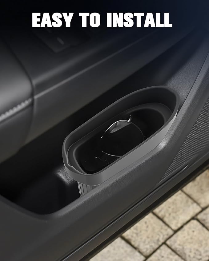 Silicone Car Trash Bin for Door 2026 CRV Car Door Trashcan Trash Holder for 2026 CRV Hybrid Accessories (LX/EX/EX-L/Sport Hybrid/TrailSport Hybrid/Sport-L Hybrid) Driver Passenger Door Pocket Flexible