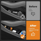 Car Door Side Storage Box for New Tesla Model Y Juniper 2025 2026 Accessories - Waterproof TPE Front Rear Door Insert Tray Organizer Slot Storage Protector 4PCS
