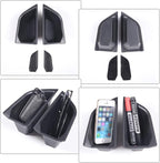 Front Rear Door Side Storage Box Compatible with Audi Q4 E-Tron 2022 2023 2024 2025, 4PCS Car Door Side Armrest Grab Handle Groove Storage Organizer Tray Pocket Slot Mat Insert Accessories