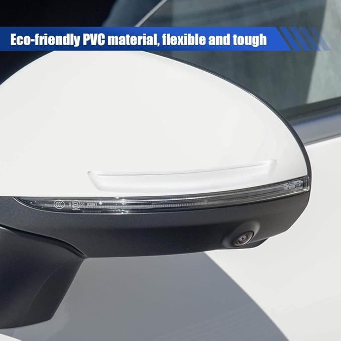 Craedli 6PCS Universal Car Door Edge Guards, Anti-Scratch Auto Bumper Body Protector Trim Guard Car Door Anti-Collision Strips, Self-Adhesive Auto Side Rearview Mirror Protector Sticker(Clear)
