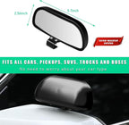 Blind Spot Car Mirror, Vehicle Adjustable 360 ° Rotation Auxiliary Convex Wide Angle Mirror, Auto Snap Way Clip On Side Rearview Mirror Universal for Car Truck SUV (A, Black)