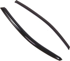 WD2-465 Dark Smoke 2 Pcs Set Window Visor (Outside Mount) Deflector Rain Guard Compatible with 2007-2011 Toyota Yaris Coupe
