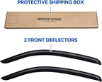 Window Visors Rain Guards for 2007-2017 Toyota Tundra Regular Cab, Out-Channel Window Vent Wind Deflectors Visors Shades for 07-17 Tundra Single Cab