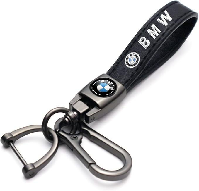 Car Tire Valve Stem Caps and Car Keychain Combo Compatible with BMW 1 3 5 6 Series X1 X3 X7 X5 X6 Z4 7 M Keyring for Men and Women Family Present Car Accessories