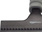 All-Purpose Window Squeegee with Handle for Car Windshield, Shower, Glass, Mirror Cleaning, Silicone Rubber Blade, Streak-Free Results, Lightweight, Black, 8-inch