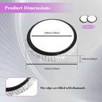 2PCS Blind Spot Mirrors, Convex Car Mirror, 2" Round HD Glass Convex Rear View Mirrors with Frame, 360 Degree Wide Angle Side Rear View Accessories for Most Sedans SUVs Trucks (White)