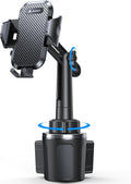 [Upgrade Version Cup Phone Holder for Car Universal Adjustable Long Neck Car Phone Mount Cradle Friendly Compatible with iPhone Samsung Google and All 4.0-7.0 inches Smartphones