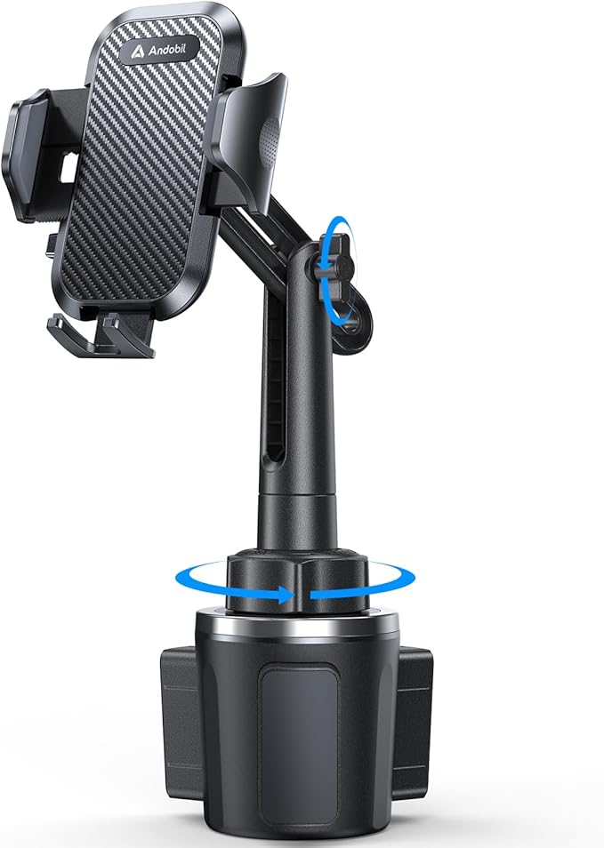 [Upgrade Version Cup Phone Holder for Car Universal Adjustable Long Neck Car Phone Mount Cradle Friendly Compatible with iPhone Samsung Google and All 4.0-7.0 inches Smartphones