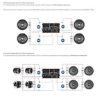 MDX800.4 2 Ohm Mini 4 Channel Car Audio Amplifier 4 x 200 Watts RMS at 2 Ohm - Compact 800x4 Amp Stereo, 800 Watts RMS, 2 Channel bridgedable, Multichannel Full Range