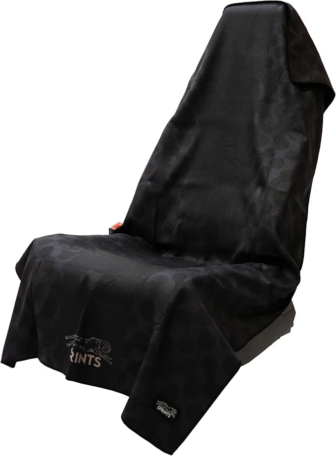 Prints Athletic Running Towel, Full-Sized, Car Seat Cover - Moisture Wicking (Midnight Mile)