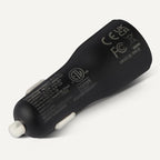 Fast-Charging Car Charger, Dual-Port, 1 USB-C + 1 USB-A, 32W, Multi-Device Compatibility, Safety Features, Black
