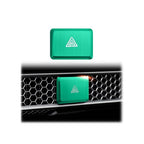 Polodunn for Honda Civic 2022-2025, for Accord/HRV/CRV 2023-2025, for Acura Integra 2023 2024 - Hazard Warning Light Push Button Cover, Emergency Flashers Trim Accessories (Green)