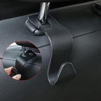 4PCS S-Shaped Car Headrest Hooks, Universal Heavy Duty Car Seat Back Hooks, Multifunctional Vehicle Interior Storage Hanger for Bags, Purses, Coats, Groceries and Travel Accessories