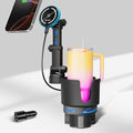 for MagSafe Car Charger Cup Holder Mount, 15W Fast Wireless Magnetic Charging Phone Holder for iPhone 17 16 15 14 13 Series, Adjustable Car Mount with Large Cup Base, One-Hand Operation