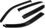 Rain Guards Tape-On Compatible with 2004-2006 Tundra Crew Cab 4pcs Window Visor Deflector