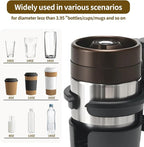 360° Rotating Cup Holder Under Desk Anti Spill Space Saving for Home Office Camping for Mugs, Glass, Heavy Drink