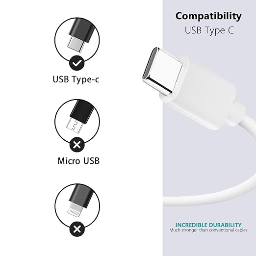 3 Pack Car Carplay Cable for iPhone 16e 17 Air 16 15 USB A to USB C Cable for iPhone 16 15 Pro Max 15 Plus for Carplay Cord, iPad 4C USB C Cables 10th Gen iPad Pro iPad Air 5th Mini 6th Gen Charger