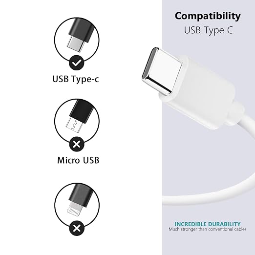 2 Pack USB A to USB C Cable for iPhone 16e 17 Air 16 15 Pro Max 16 15 Plus Car Carplay Data Cable, iPad USB C Cables,MacBook Air,Samsung S24 S23 S22,Google,LG Charger Charging Cord