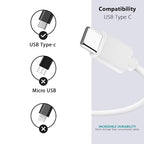 2 Pack Car Carplay Cable for iPhone 16e 17 Air 16 15 USB A to USB C Cable for iPhone 16 15 Pro Max 15 Plus USB C Cable,Samsung,LG, iPad Pro 12.9 iPad Air 5th Mini 6th Gen Charger Charging Cord