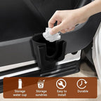 Car Cup Holder Expander, Cup Holder for Car, 2-in-1 Mobile Phone Drink Adapter, Auto Interior Accessories Multifunction Auto Seat Back and Armrest Box Storage Device for Most Vehicles (Black)