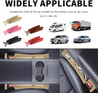 Stacool 2PCS New Car Seat Gap Filler with 2 Storage Areas,Stylish Car Seat Gap Storage for Stabilizing Phone,Keys Wallet,Universal Car Seat Gap Filler Organizer (Carbon Beige)