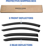 Window Visors Rain Guards for 2014-2018 Mazda 3 Sedan, Out-Channel Window Vent Wind Deflectors Visors Shades for 14-18 Mazda 3 Hatchback