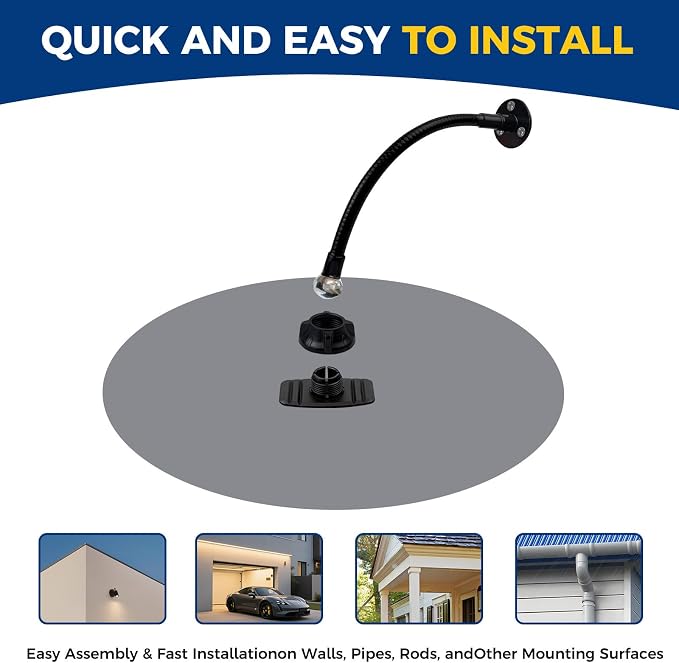 acrylic convex mirror 360-degree adjustable wide-angle indoor security mirror suitable for monitoring blind spots in parking lots Garage warehouses offices and traffic safety management (11.8in)