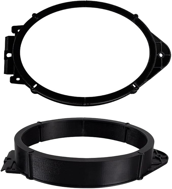 Metra 82-3006 6" to 6-3/4" Speaker Adapter for GM Multi 05-Up & Metra 82-3004 2014 6X9 Speaker Adapter for Select GM Trucks,Black