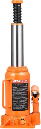 Hydraulic Bottle Jack, 12 Ton/24000 lbs All Welded Car Hydraulic Jack, Features 7.5-14 in Lifting Range & 3-Section Long Handle, for Pickup Truck, Truck, RV, Auto Repair Industrial Engineering