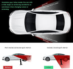 2PCS Blind Spot Car Mirror, Rectangular HD Glass Wide Angle Rearview Mirror with Adjustable Stick, Long Framed ABS Housing Convex Side Rear View Mirrors for Car SUV Truck (2 PCS)