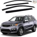 Tape-On Window Visors 4-Piece for 11-15 Kia Sorento Sun Rain Guard Shield Shade Smoke 94187